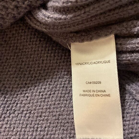 Cleo Petites Women's Purple Long Sleeved Knit  Look Sweater (Size Medium) - Picture 8 of 9